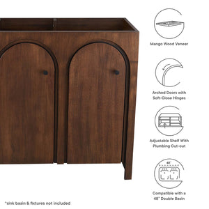 Modway Furniture Appia 48" Bathroom Vanity Cabinet (Sink Basin Not Included) EEI-6541-WAL