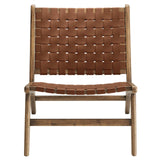 Modway Furniture Saorise Wood Accent Lounge Chair Walnut Brown 28.5 x 25 x 29