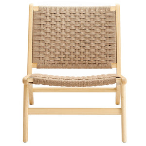 Modway Furniture Saoirse Woven Rope Accent Lounge Chair by Modway - Modern Comfort with Stylish Craftsmanship Natural Natural EEI-6543-NAT-NAT