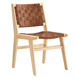 Modway Furniture Saorise Wood Dining Side Chair - Set of 2 Natural Brown 22.5 x 20 x 32.5