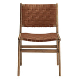 Modway Furniture Saorise Wood Dining Side Chair - Set of 2 Walnut Brown 22.5 x 20 x 32.5