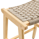 Modway Furniture Saorise Wood Counter Stool - Set of 2 Natural Natural 17 x 19.5 x 26