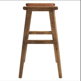 Modway Furniture Saorise Wood Bar Stool - Set of 2 Walnut Brown 18 x 20 x 29.5