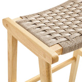 Modway Furniture Saorise Wood Bar Stool - Set of 2 Natural Natural 18 x 20 x 29.5