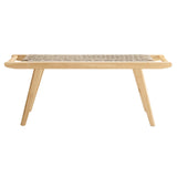 Modway Furniture Saorise 47" Wood Bench Natural Natural 19.5 x 47 x 17.5