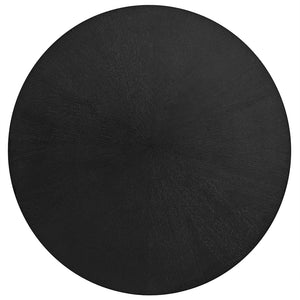 Modway Furniture Crossroads Round Wood Coffee Table – Mid-Century Modern Design for Stylish Living Room Decor Black EEI-6557-BLK