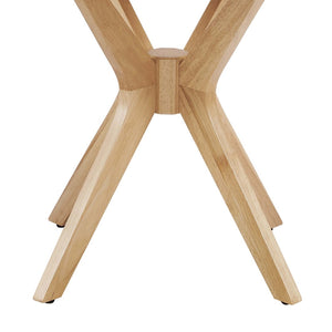 Modway Furniture Crossroads 24" Round Wood Side Table - Mid-Century Modern Design for Stylish Living Spaces Oak EEI-6558-OAK