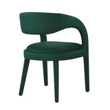 Modway Furniture Pinnacle Performance Velvet Dining Chair Set of Two Green 23 x 21.5 x 32