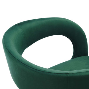 Modway Furniture Pinnacle Performance Velvet Dining Chairs Set of 2 - Elegant, Stain-Resistant Comfort for Your Space Green EEI-6563-GRN