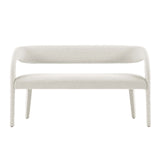 Modway Furniture Pinnacle Boucle Fabric Accent Bench Ivory 20 x 55 x 32