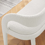 Modway Furniture Pinnacle Boucle Fabric Accent Bench Ivory 20 x 55 x 32