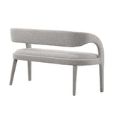 Modway Furniture Pinnacle Boucle Fabric Accent Bench Taupe 20 x 55 x 32