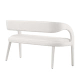 Modway Furniture Pinnacle Performance Velvet Accent Bench Ivory 20 x 55 x 32