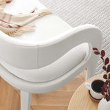 Modway Furniture Pinnacle Performance Velvet Accent Bench Ivory 20 x 55 x 32