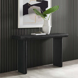 Modway Furniture Relic Concrete Textured Console Table Black 15 x 52 x 30