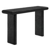 Modway Furniture Relic Concrete Textured Console Table Black 15 x 52 x 30