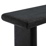 Modway Furniture Relic Concrete Textured Console Table Black 15 x 52 x 30