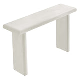 Modway Furniture Relic Concrete Textured Console Table White 15 x 52 x 30