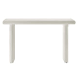 Modway Furniture Relic Concrete Textured Console Table White 15 x 52 x 30