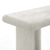 Modway Furniture Relic Concrete Textured Console Table White 15 x 52 x 30