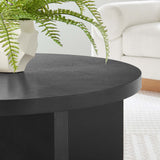 Modway Furniture Silas Round Wood Coffee Table EEI-6580-BLK