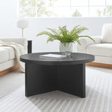 Modway Furniture Silas Round Wood Coffee Table EEI-6580-BLK