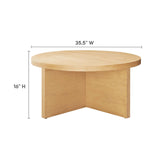 Modway Furniture Silas Round Wood Coffee Table EEI-6580-NAT