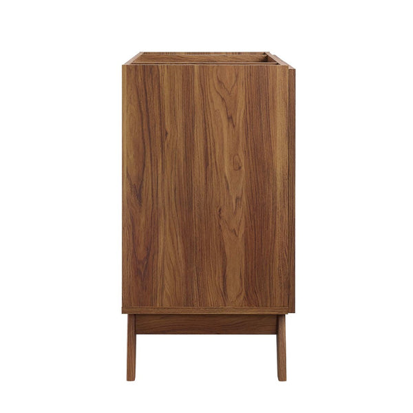 Modway Furniture Soma 36" Bathroom Vanity Cabinet with Rattan Weave Doors and Soft-Close Hinges for Modern Style Walnut EEI-6588-WAL