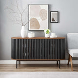 Modway Furniture Fortitude 59” Oval Sideboard EEI-6590-WAL-BLK