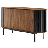 Modway Furniture Fortitude 59” Oval Sideboard EEI-6590-WAL-BLK