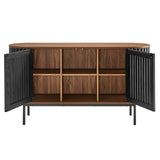 Modway Furniture Fortitude 59” Oval Sideboard EEI-6590-WAL-BLK