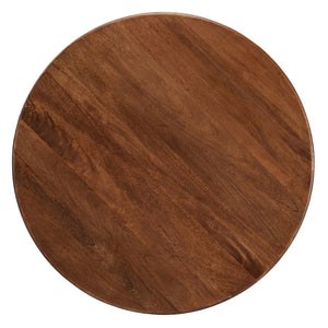 Modway Furniture Rivian Round 48" Wood Dining Table - Mid-Century Modern Pedestal Design for Stylish Dining Spaces Walnut EEI-6592-WAL