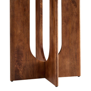 Modway Furniture Rivian Round 48" Wood Dining Table - Mid-Century Modern Pedestal Design for Stylish Dining Spaces Walnut EEI-6592-WAL