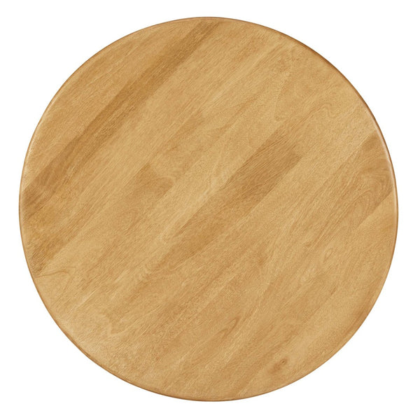 Modway Furniture Rivian Round Coffee Table - Mid-Century Modern Mango Wood Centerpiece for Stylish Living Spaces Oak EEI-6594-OAK