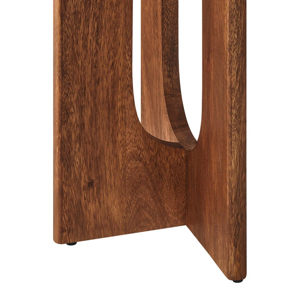 Modway Furniture Rivian 46" Console Table - Mid-Century Modern Design with Solid Mango Wood & Sculptural Base Walnut EEI-6596-WAL
