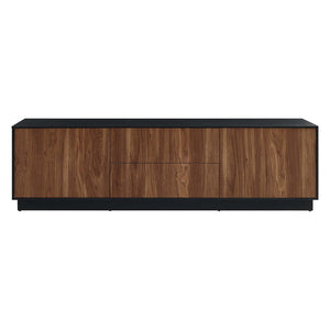 Modway Furniture Holden 63" TV Stand in Black Walnut - Stylish Storage for Modern Living Rooms & Large TVs EEI-6598-BLK-WAL