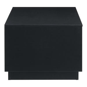 Modway Furniture Holden 36" Coffee Table - Modern Rustic Charm with Storage Drawers for Living Rooms & Offices EEI-6599-BLK-WAL