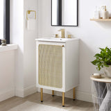 Modway Furniture Chaucer Bathroom Vanity Cabinet (Sink Basin Not Included) EEI-6600-WHI