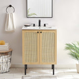 Modway Furniture Chaucer Bathroom Vanity Cabinet (Sink Basin Not Included) EEI-6601-OAK