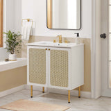 Modway Furniture Chaucer Bathroom Vanity Cabinet (Sink Basin Not Included) EEI-6602-WHI