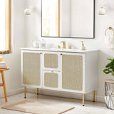 Modway Furniture Chaucer Bathroom Vanity Cabinet (Sink Basin Not Included) EEI-6604-WHI