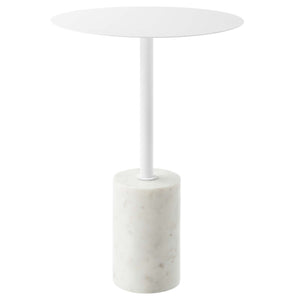 Modway Furniture Lyric Round Side Table EEI-6605-WHI-WHI