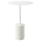 Modway Furniture Lyric Round Side Table EEI-6605-WHI-WHI