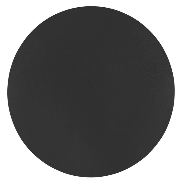 Modway Furniture Aliza Round Marble Side Table - Modern Minimalist Accent Piece for Stylish Living Spaces and Decor White Black EEI-6606-WHI-BLK