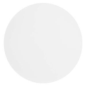 Modway Furniture Aliza Round Marble Side Table - Modern Minimalist Accent Piece for Stylish Living Spaces and Decor White White EEI-6606-WHI-WHI