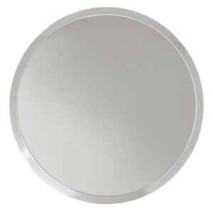 Modway Furniture Maren Round Side Table - Modern Industrial Accent Piece with Polished Iron Base for Any Space Nickel EEI-6608-NIC