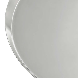 Modway Furniture Maren Round Side Table - Modern Industrial Accent Piece with Polished Iron Base for Any Space Nickel EEI-6608-NIC