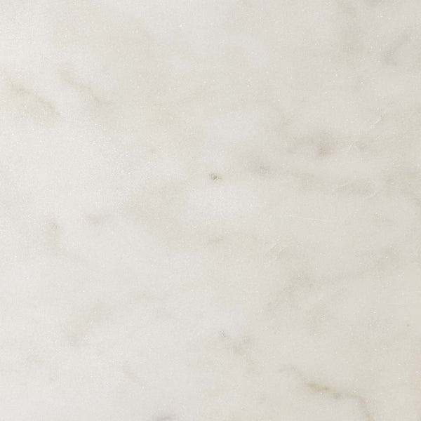 Modway Furniture Viva Round White Marble Side Table - Elegant Iron Pedestal for Modern Living Spaces & Versatile Use EEI-6609-BRA-WHI