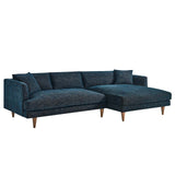 Modway Furniture Zoya Down Filled Overstuffed Sectional Sofa EEI-6612-HEA