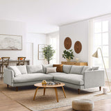 Modway Furniture Zoya Down Filled Overstuffed 3 Piece Sectional Sofa EEI-6613-HLG